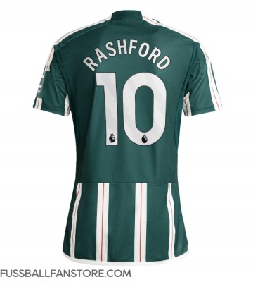 Manchester United Marcus Rashford #10 Replik Auswärtstrikot 2023-24 Kurzarm